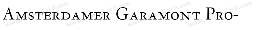 Amsterdamer Garamont Pro字体转换